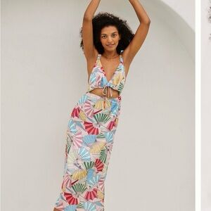 Vibrant Multicolor Backless Dress